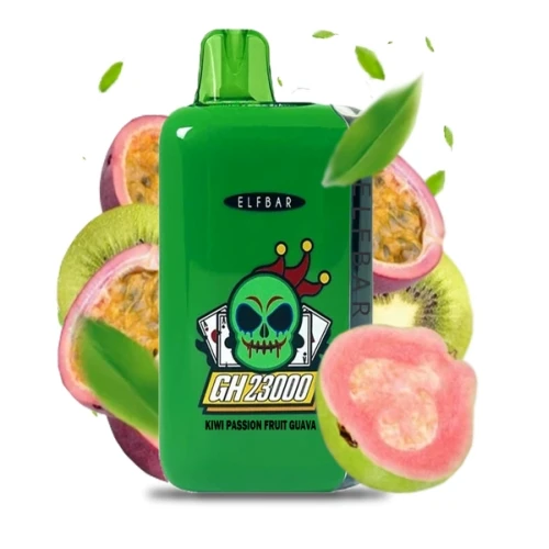 Одноразовая Электронная Сигарета Elf Bar GH Kiwi Passion Fruit Guava (Киви Маракуйя Гуава) (23000 Затяжек) купить